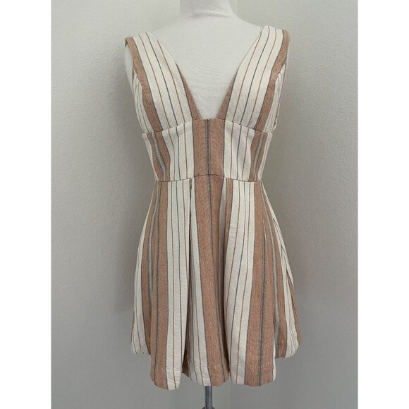 Revolve Majorelle Agave mini dress small plunge neckline & back casual party